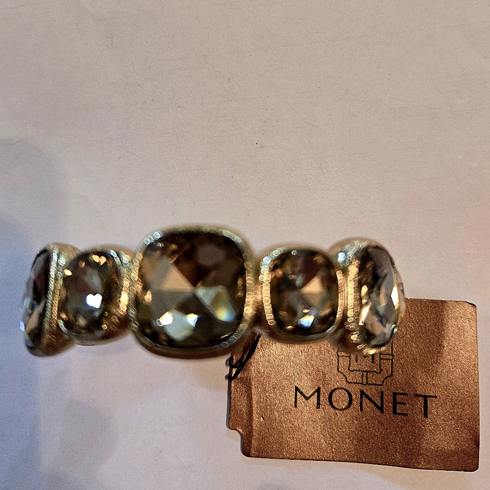 Monet Gold and Silver Gemstone Bracelet